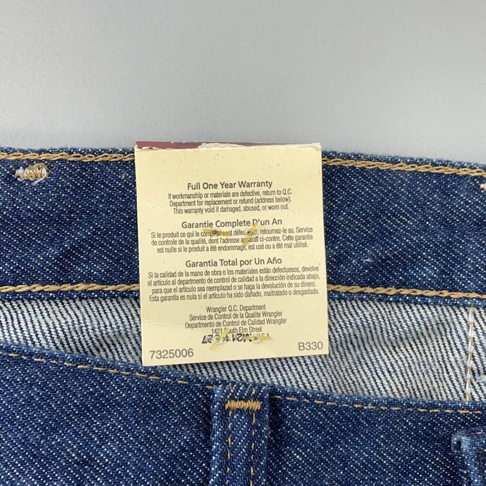 Wrangler Rugged Wear Classic Fit Bootcut Denim Dark Blue Mens 46x30 New - Picture 6 of 12